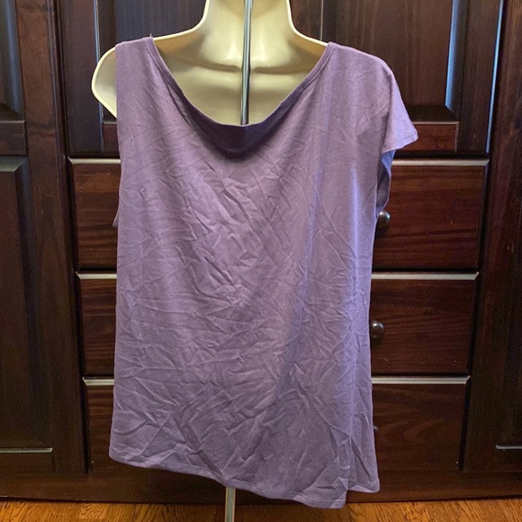 SAVVI MD Purple (Grape) Asymmetrical DARCY Top - Picture 7 of 14